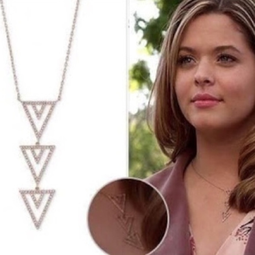 Stella & Dot | Rose Gold Pavé Spear Pendant Necklace - Picture 4 of 8